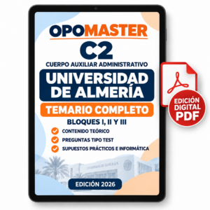 Temario completo C2 UAL – Auxiliar Administrativo Universidad de Almería PDF
